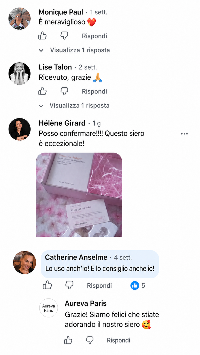 Customer comment screenshot