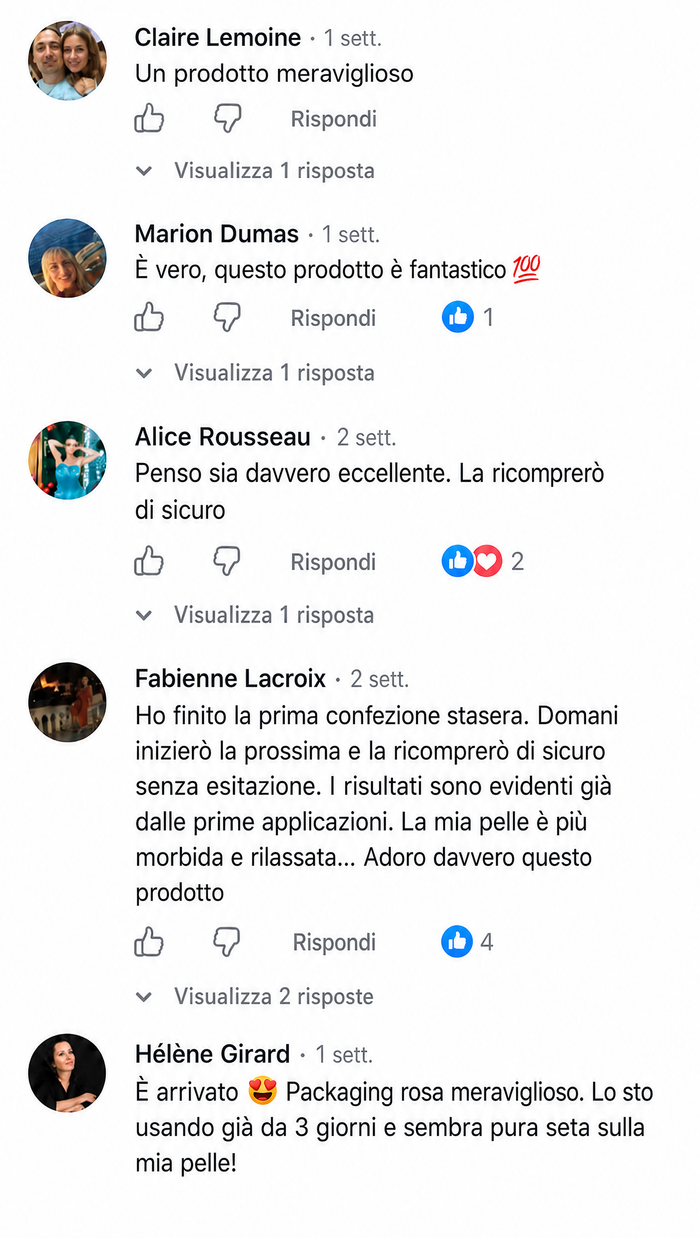 Customer comment screenshot
