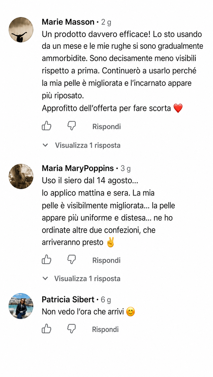 Customer comment screenshot